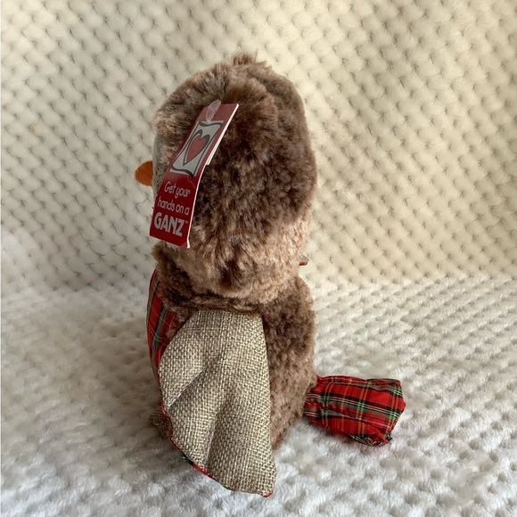 Ganz Plaid Owl Stuffed Animal Plush - Picture 4 of 10